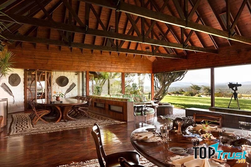 Ol Jogi Villas, Kenya được biết đến như một trang trại tư nhân ở Bảo tàng Động vật Hoang dã