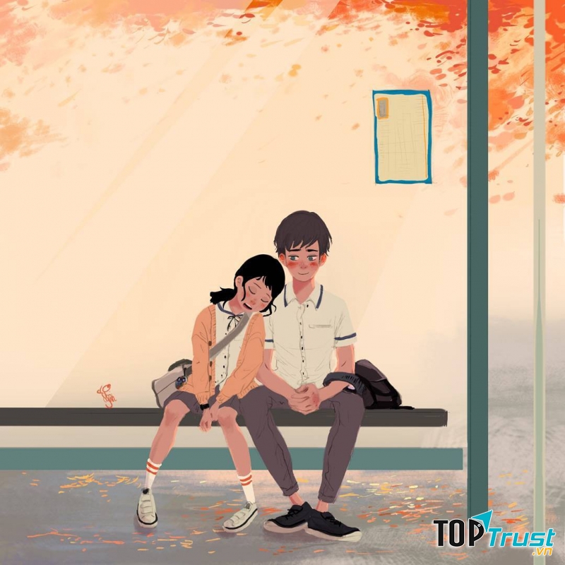 Chỉ cần ngồi cạnh anh ấy thôi