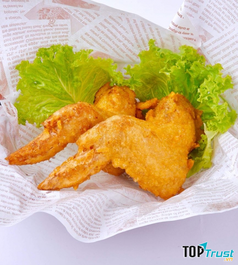 Gà rán tại đây miếng vừa ăn không bị ngấy