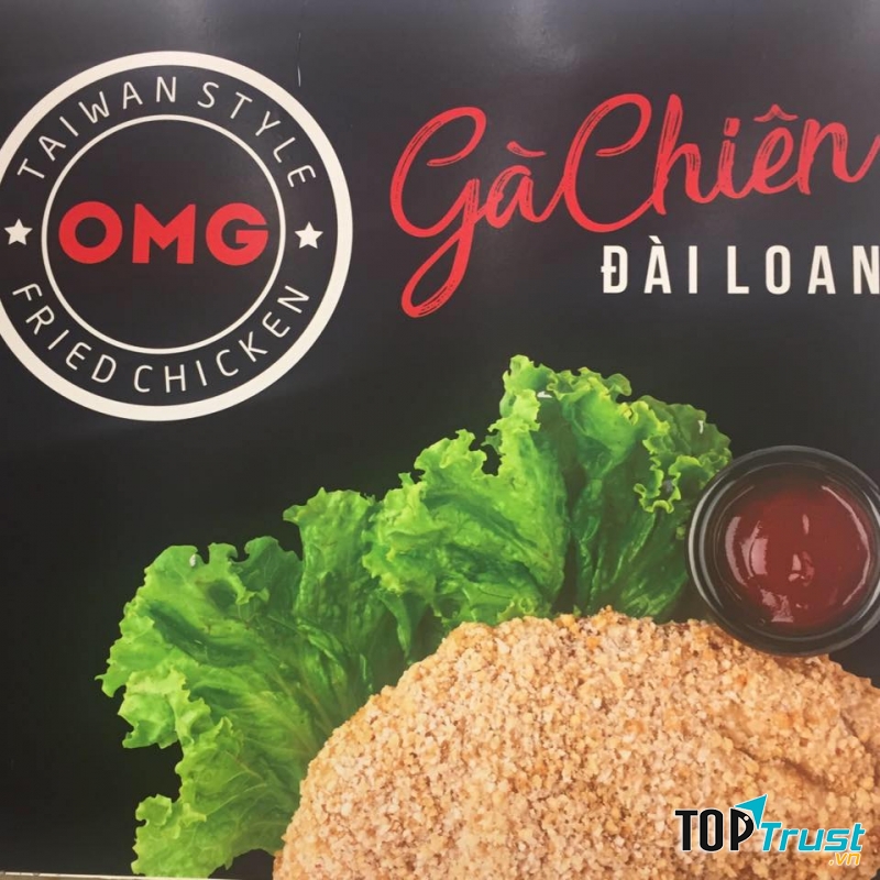 OMG Chicken là thương hiệu gà rán đến từ Đài Loan, vì vậy khi đến đây bạn sẽ có được một bữa tiệc gà lạ mà quen.