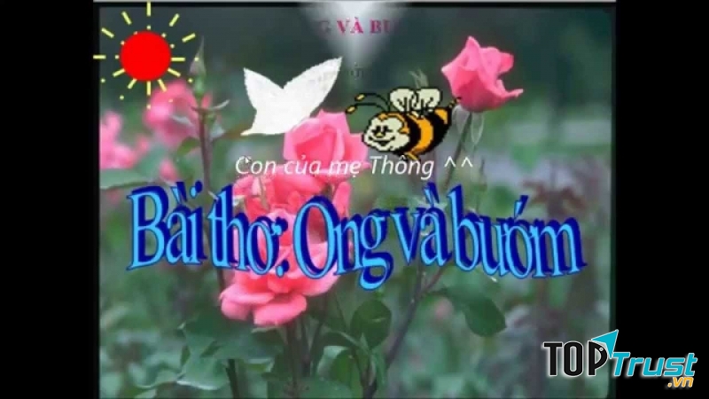 Bài thơ Ong và bướm
