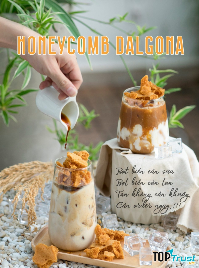 HONEYCOMB DALGONA ĐỘC QUYỀN TỪ OROMIA COFFEE. BẠN ĐÃ ORDER CHƯA?