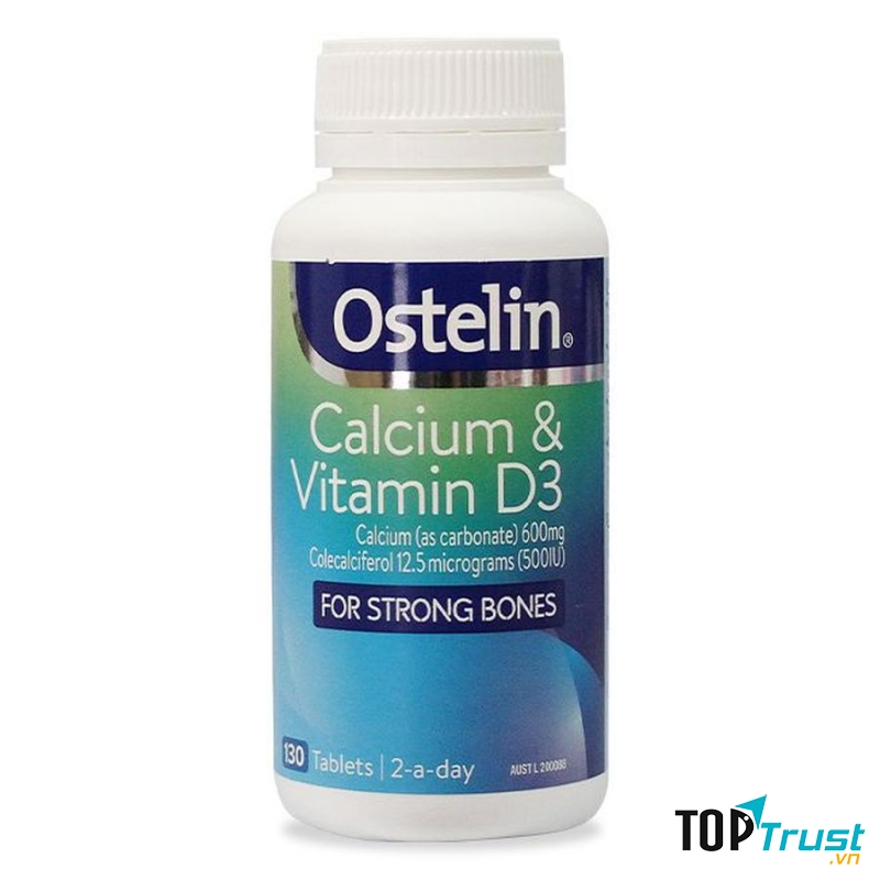 Ostelin Vitamin D & Calcium – Thuốc Canxi Cho Bầu Hàng Đầu Tại Úc