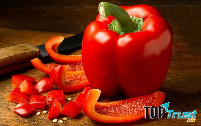 Ớt chuông đỏ là thực phẩm giàu dinh dưỡng giúp phòng ngừa lây nhiễm Virus Corona