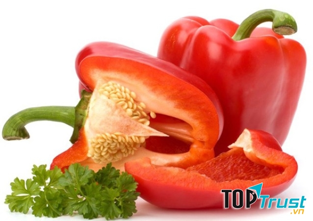 Ớt ngọt màu đỏ rất tốt cho da
