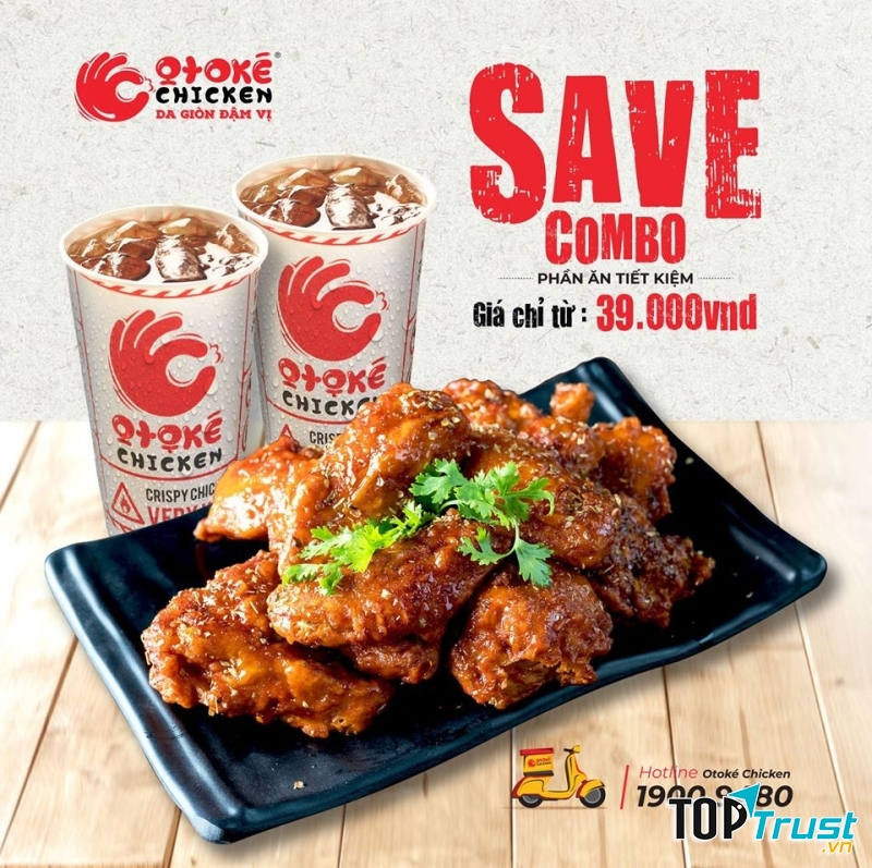 Món nổi bật của gà rán Otoké chính gà rán sốt cay.