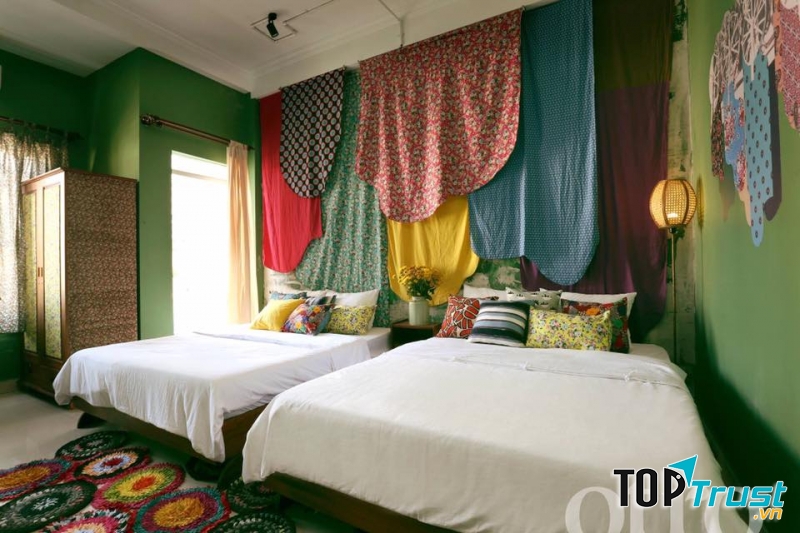 Không gian phòng Dệt  với những gam màu bắt mắt và ấm áp