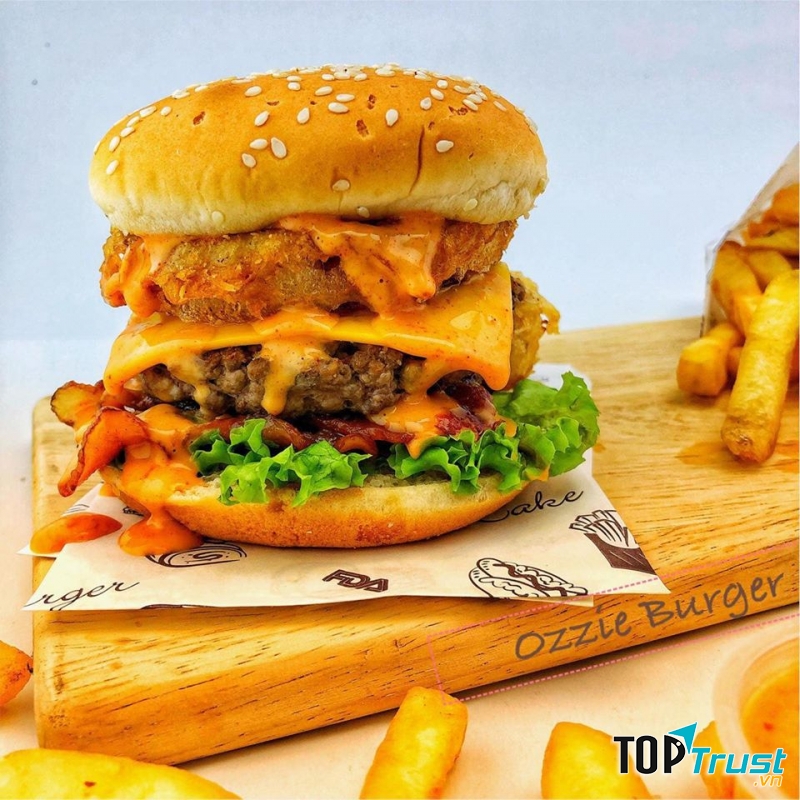 Chiếc bánh Burger ngon khó cưỡng