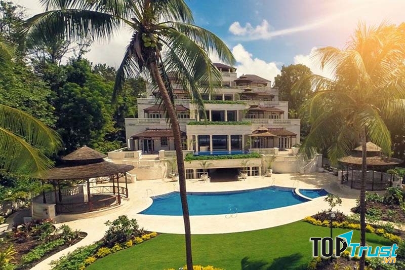 Palazzate, Barbados nổi tiếng là một trong những khu nghỉ mát sang trọng bậc nhất của vùng Caribê