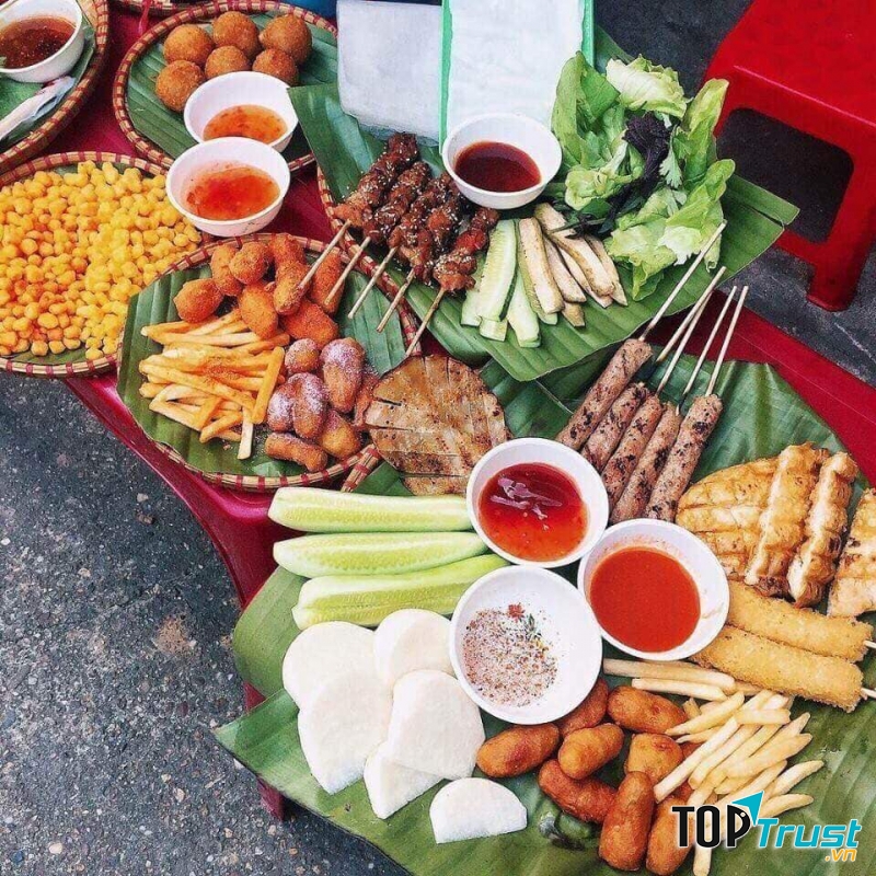 Menu đồ ăn vặt siêu đa dạng của Pallet Quán