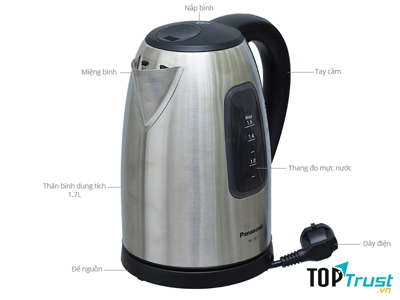 Bình siêu tốc Panasonic NC-SK1BRA 1.6 lít