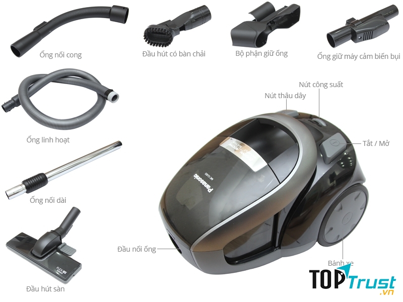 Máy Hút bụi Panasonic PAHB-MC-CL455KN46 2000 W