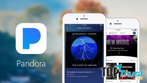 Ứng dụng nghe nhạc Pandora Music