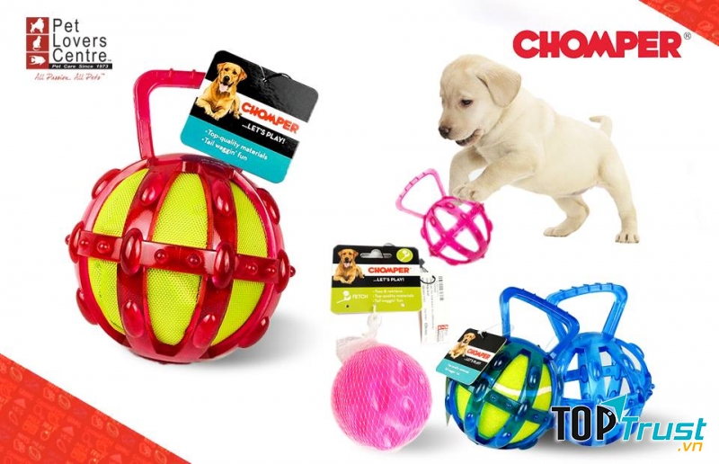 Đồ chơi được làm từ nhựa dẻo kết hợp với banh tennis, phù hợp với những bé năng động, thích chơi đùa.