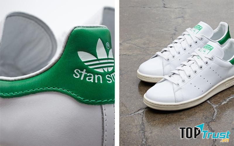 Đường chỉ khâu giày thật khoảng cách đều, chắc chắn