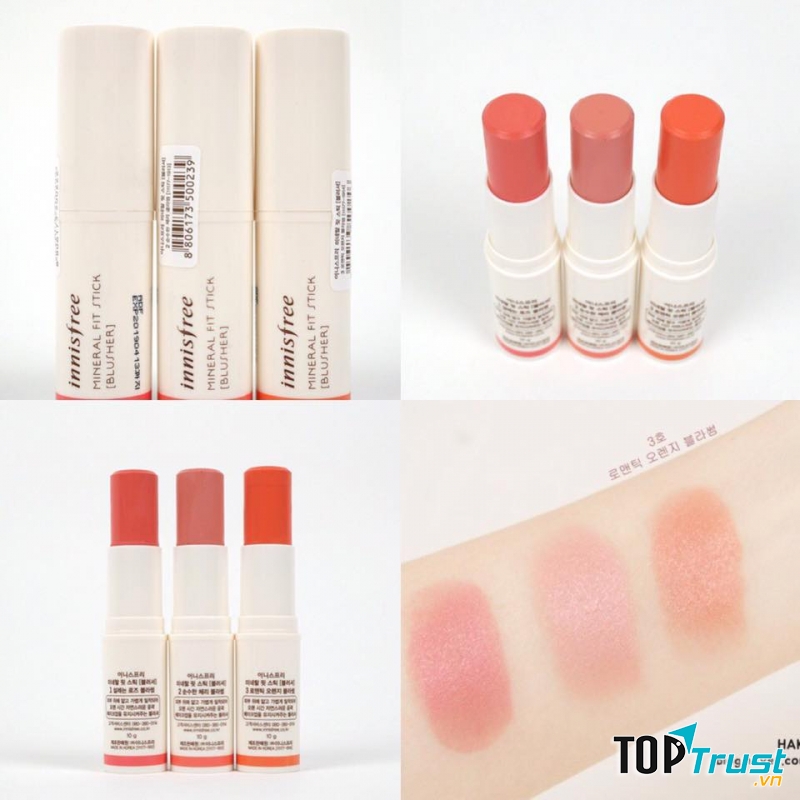 Phấn má hồng dạng thỏi Innisfree Mineral Fit Stick