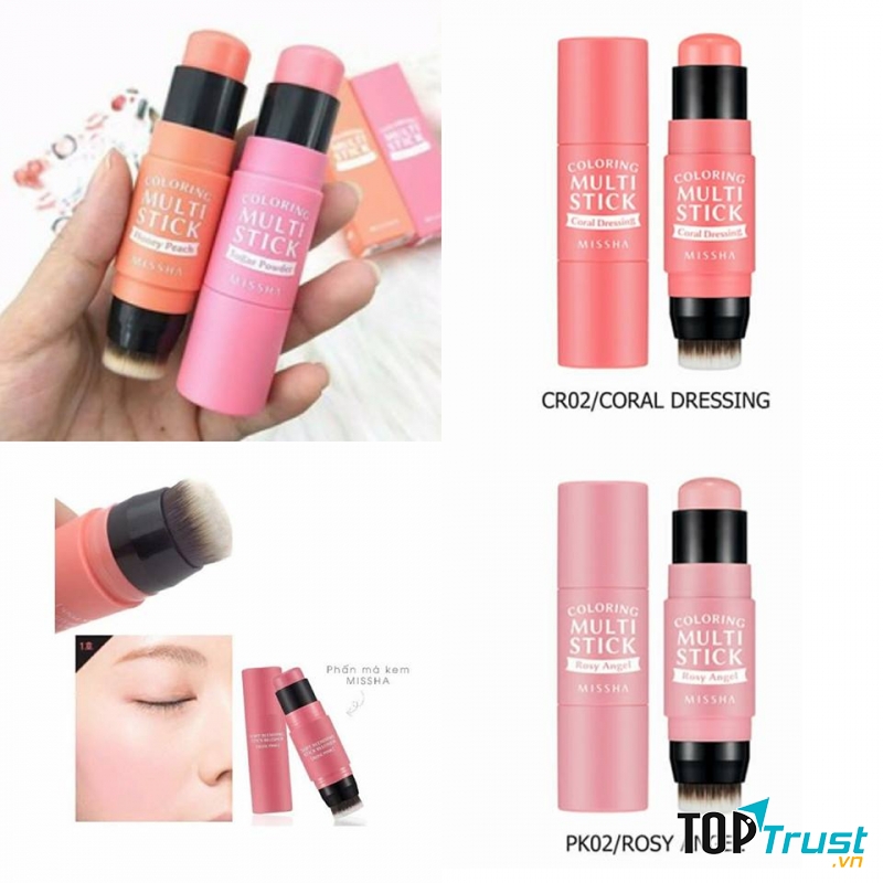 Phấn má hồng dạng thỏi Missha Coloring Multi Stick
