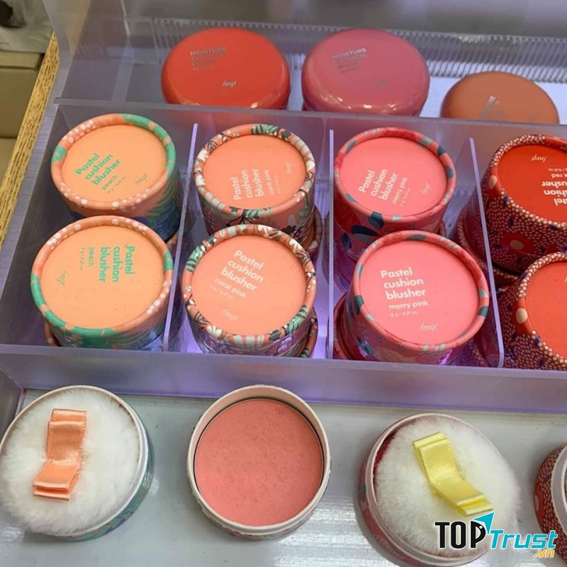 Phấn má hồng the face shop Lovely MEEX Cushion Blusher