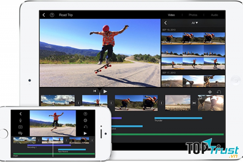 Phần mềm Apple iMovie cho hệ điều hành IOS