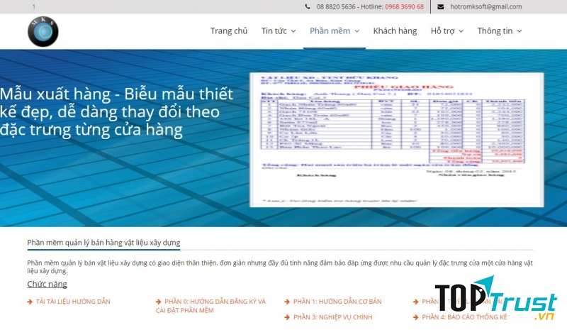 Phần mềm của Công ty CP Mekong Soft