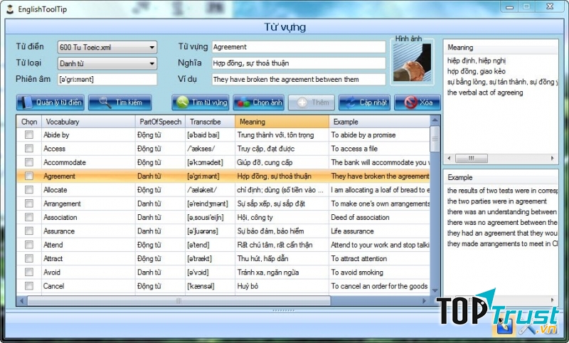 Phần mềm English ettip