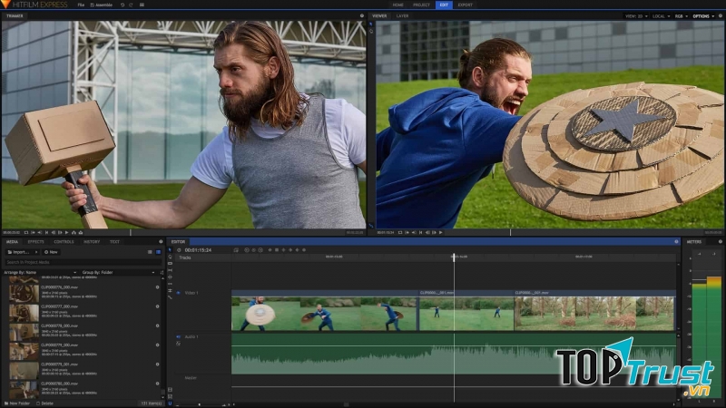 Phần mềm HitFilm Express