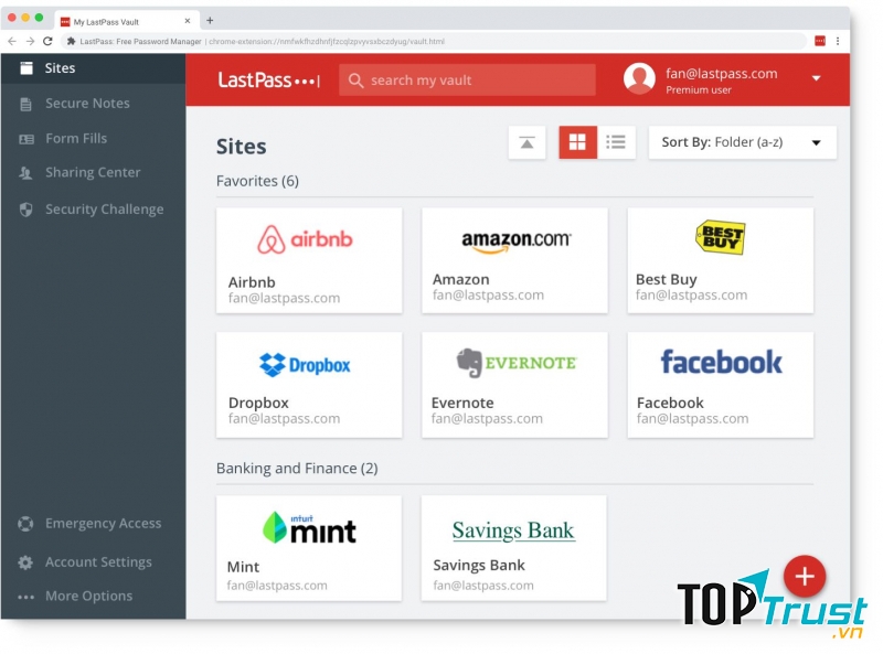 Quản lý tất cả mật khẩu với LastPass