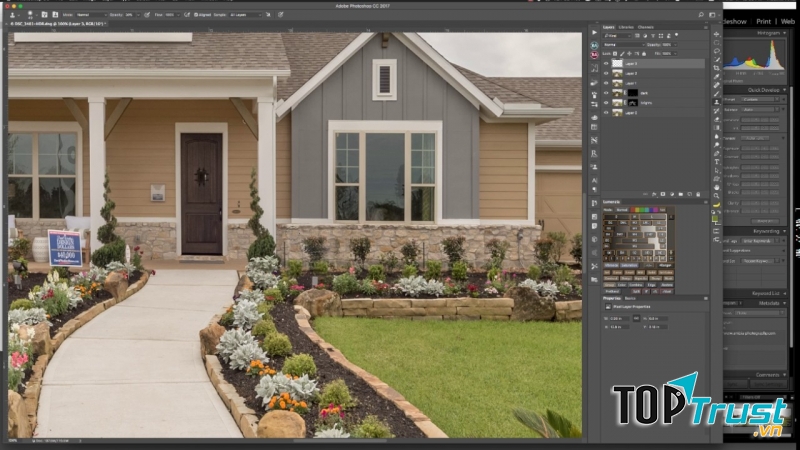 Giao diện phần mềm Photoshop
