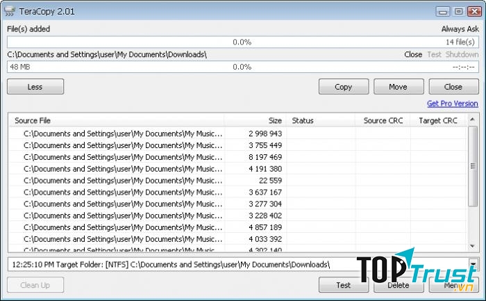 Tăng tốc độ copy với TeraCopy