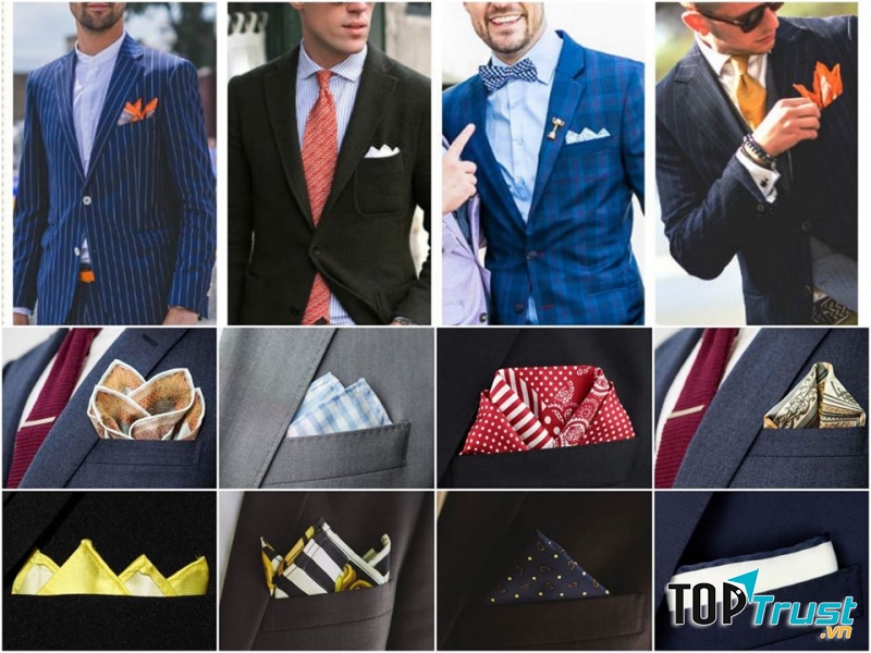 Các phụ kiện cũng làm tăng sự nổi bật của bộ vest.