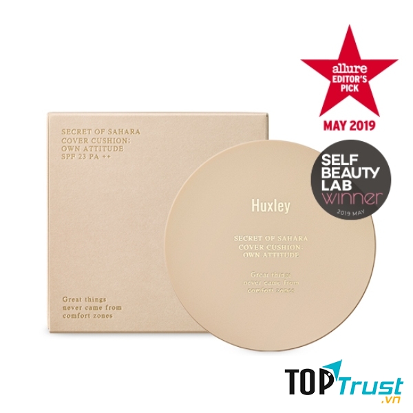 Phấn Nước Dưỡng Ẩm Lâu Trôi Huxley Secret of Sahara Cover Cushion SPF23 PA++