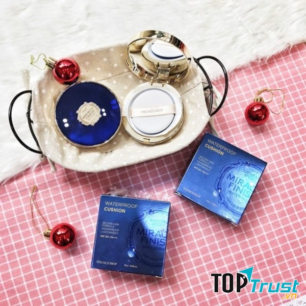 Phấn Nước Không Trôi The Face Shop Finish Waterproof Cushion