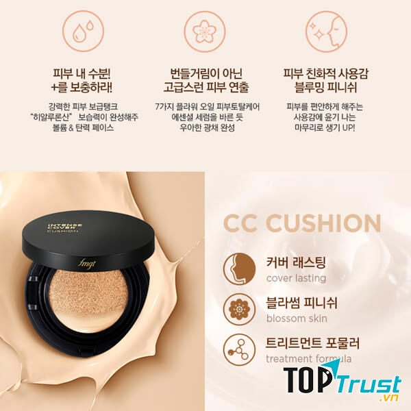 Phấn Nước The Face Shop CC Cushion Intense Cover SPF50+/PA+++