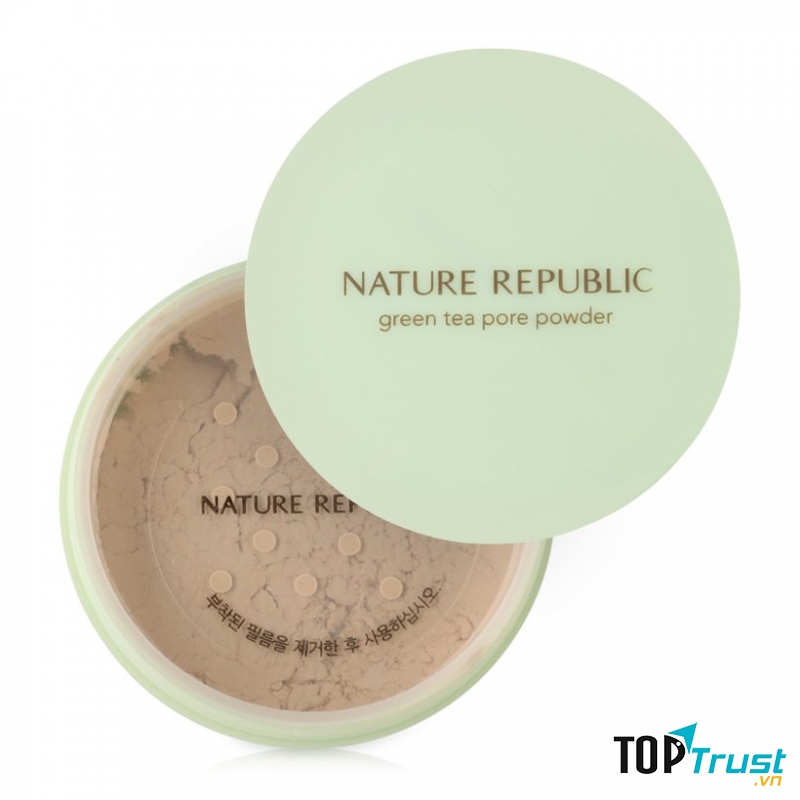 Nature Republic Botanical Green Tea Pore Powder phù hợp nhiều loại da, đây là ưu điểm tuyệt vời của sản phẩm.
