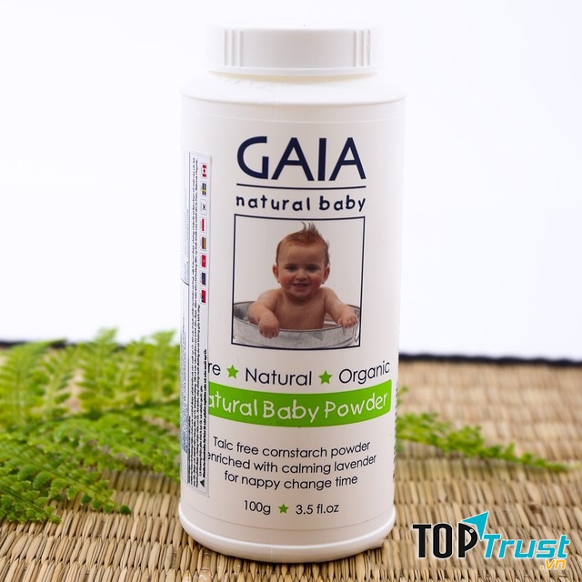 Phấn rôm cho trẻ em hữu cơ Gaia Powder Baby