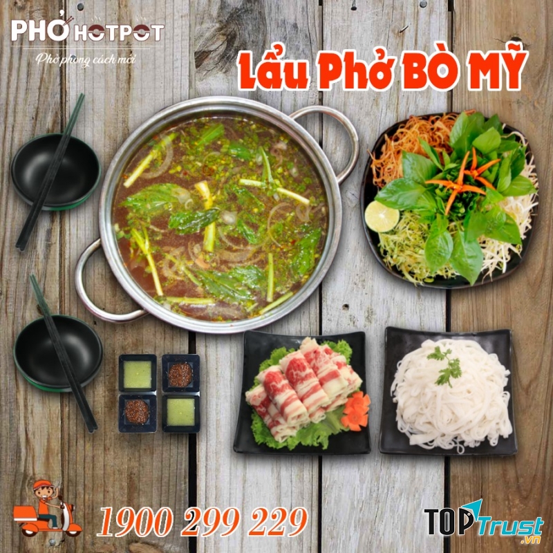 Lẩu phở bò Mỹ