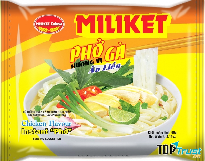 Hình quảng cáo Phở gà Miliket