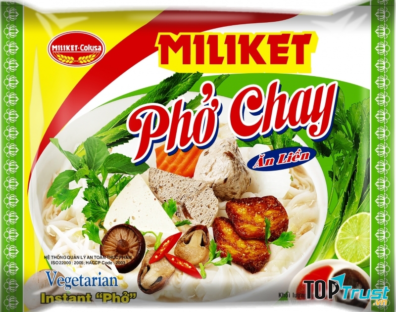 Hình quảng cáo Phở chay Miliket