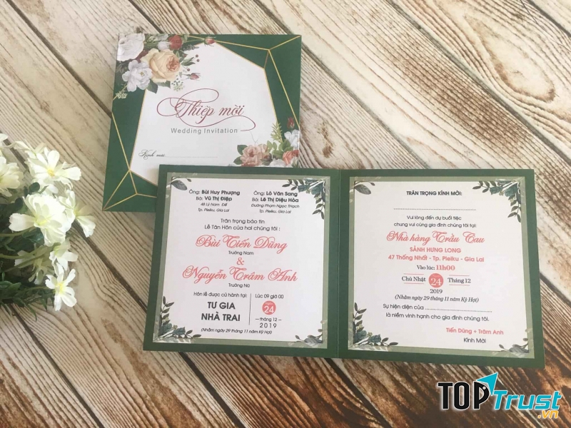Phôi Thiệp Cưới - Thiệp Cưới Giá Sỉ Gia Lai