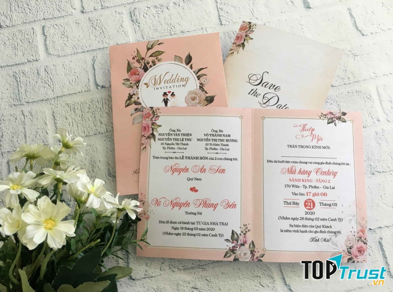 Phôi Thiệp Cưới - Thiệp Cưới Giá Sỉ Gia Lai