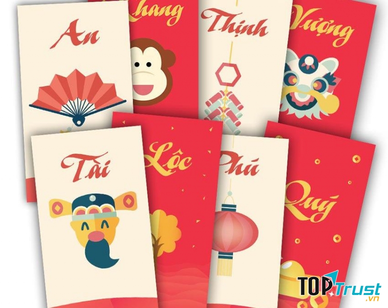 Chắc chắn rằng những đứa trẻ trong gia đình bạn sẽ rất mong chờ các phong bao lì xì xuất hiện trong ngày Tết của chúng.