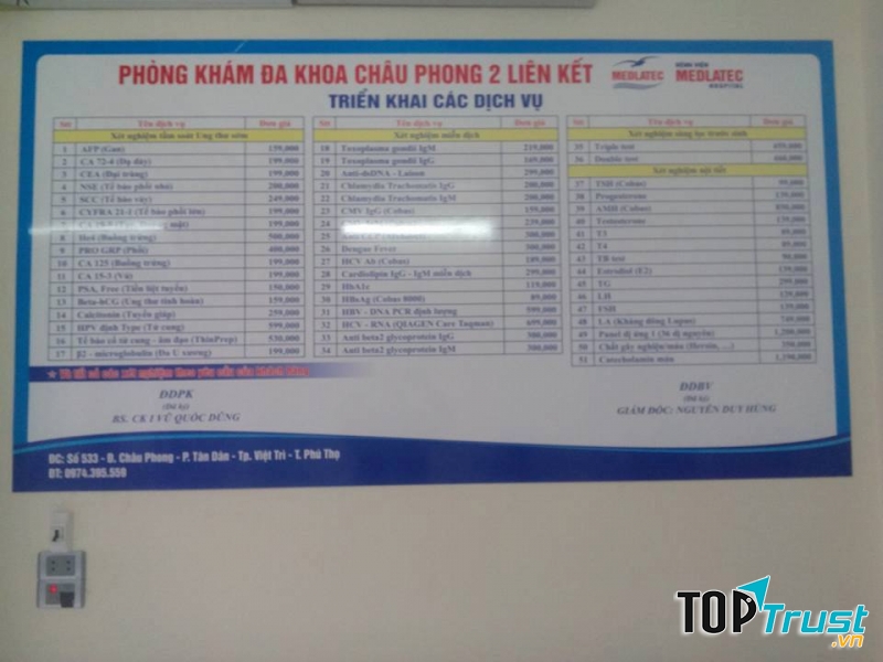 Phòng Khám Đa Khoa Châu Phong 2