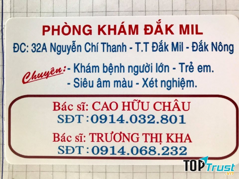 Phòng khám Đăk Mil