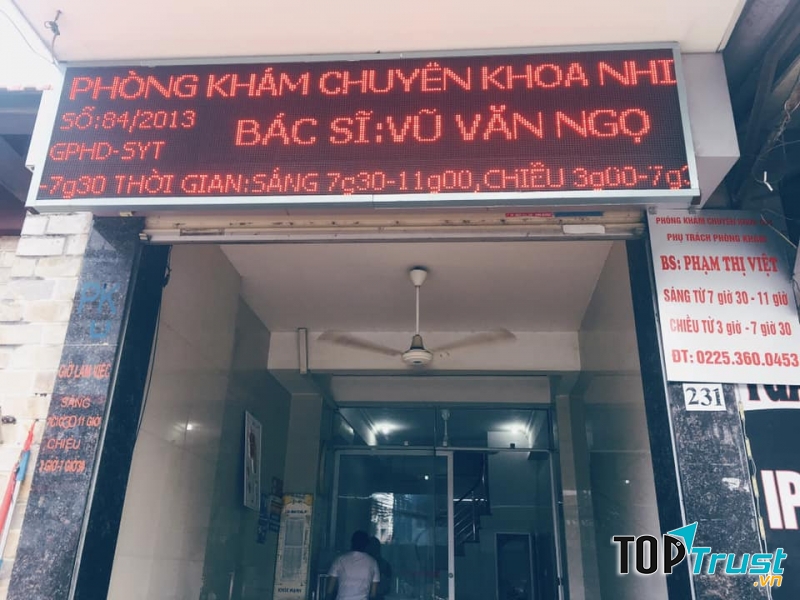 Phòng khám Nhi 231 Đà Nẵng - Bác sĩ Ngọ