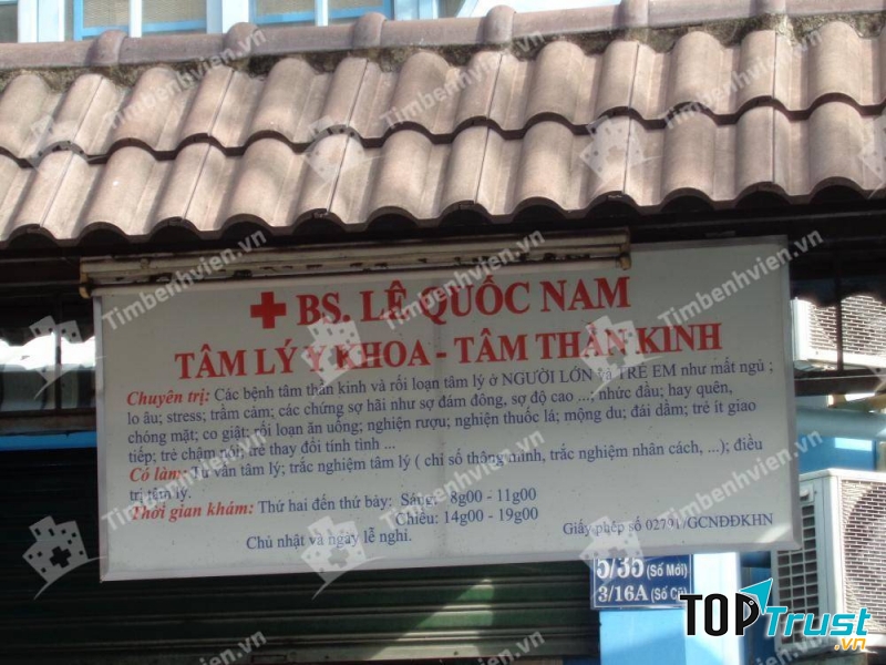 Phòng khám tâm lý Y khoa – Tâm thần kinh Quốc Nam