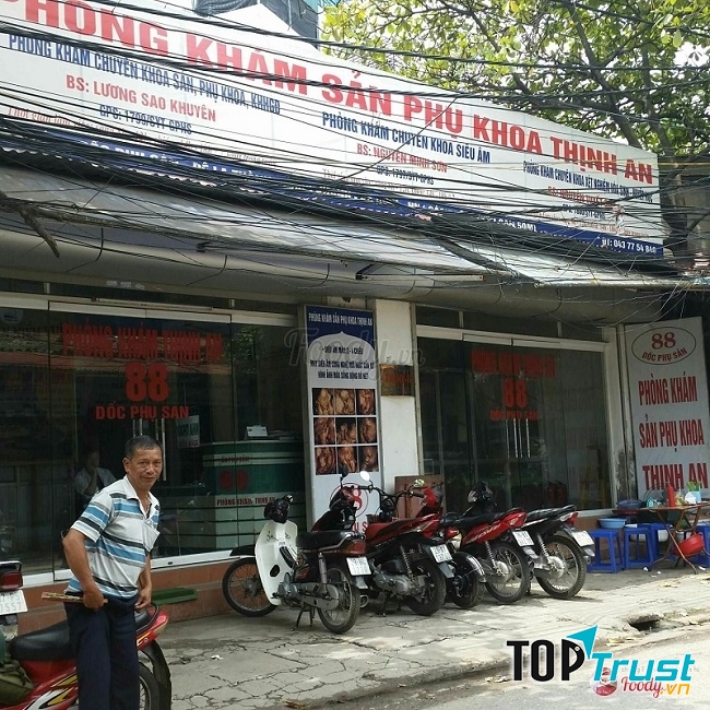 Hình ảnh biển hiệu mặt cửa phòng khám Thịnh An