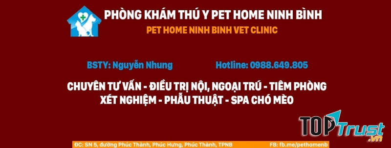 Phòng khám thú y PET HOME Ninh Bình