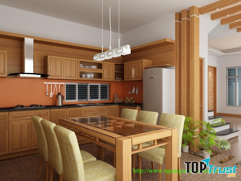 Hướng phong thủy nhà bếp theo tuổi Giáp Dần.