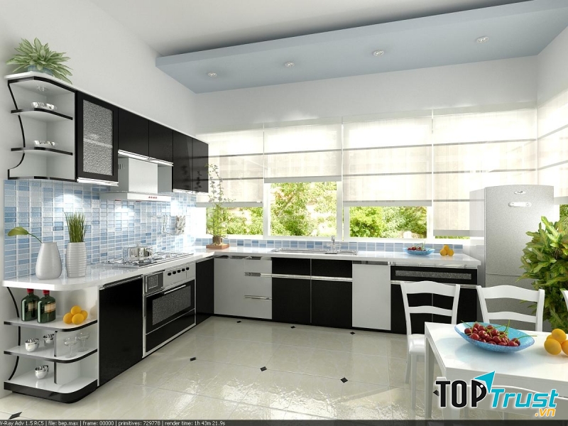 Hướng phong thủy phòng bếp theo tuổi Đinh Tỵ.