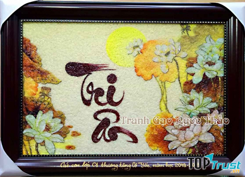 Tranh thư pháp Ngọc Thảo